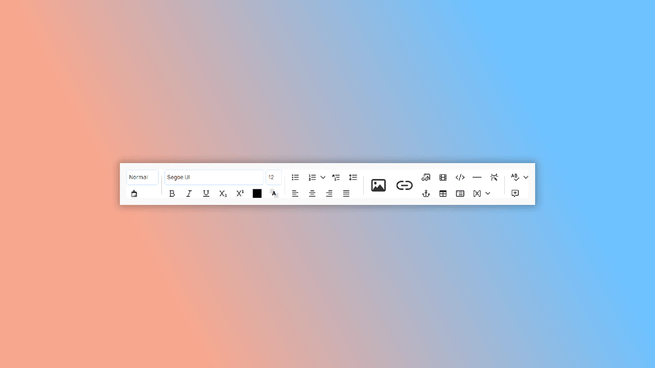 editor panel in help authoring tool