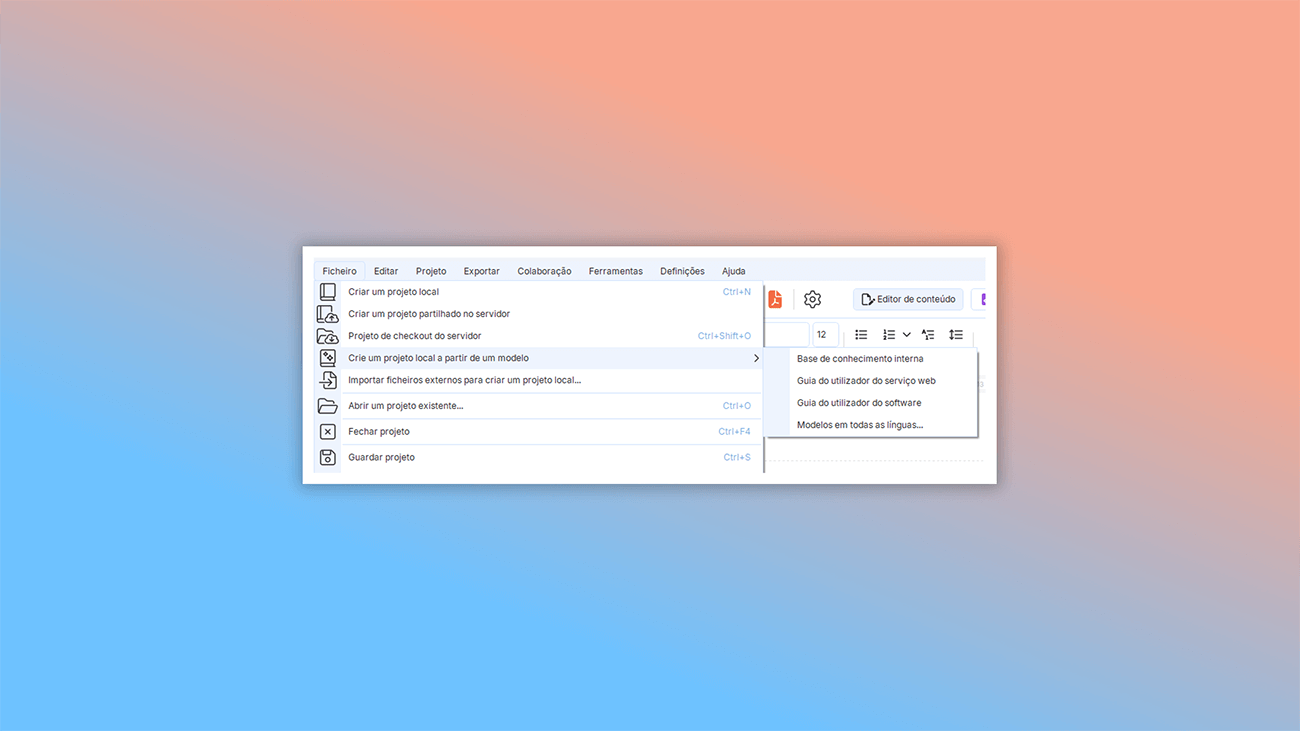 como trabalhar com modelos html em ferramenta de criação de ajuda