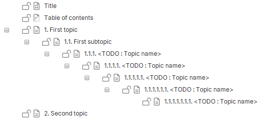 topic nesting in Dr.Explain