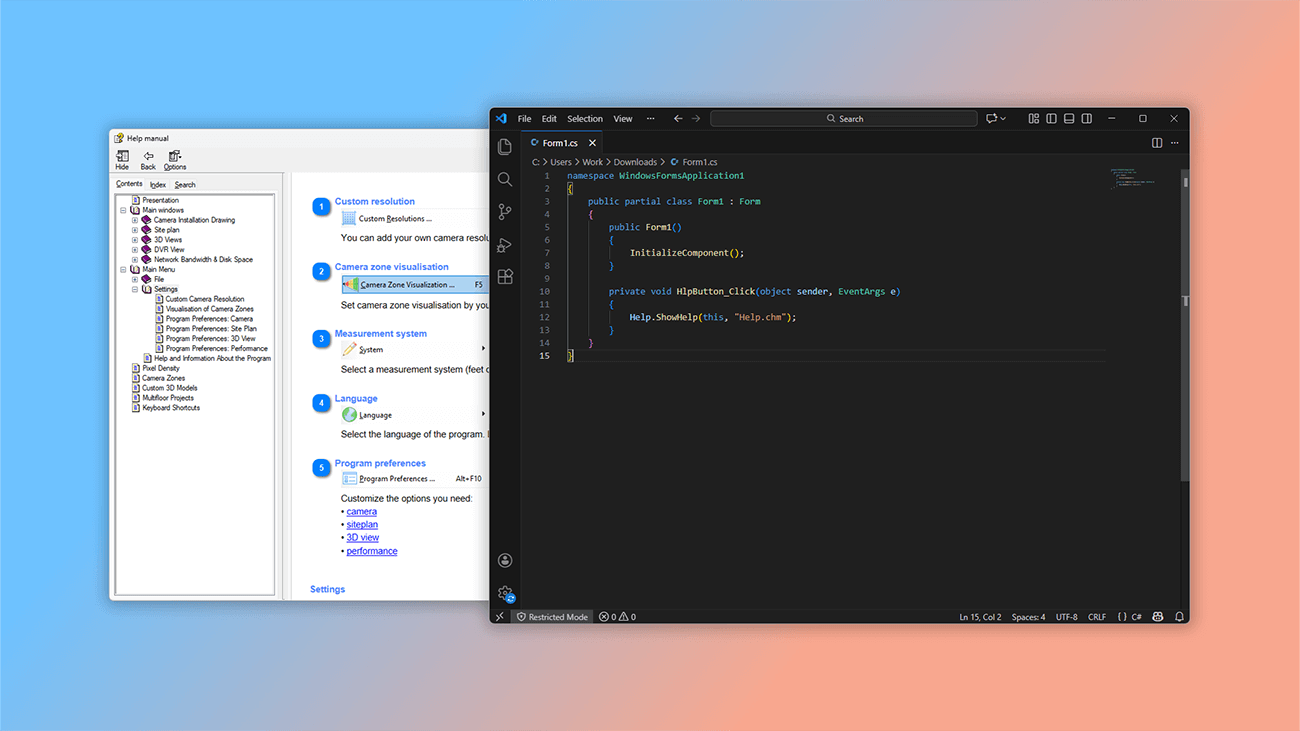 how to create help context id map files