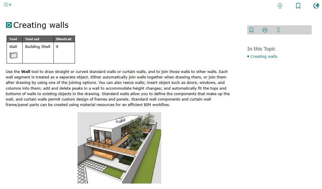 use of tables in user documentation