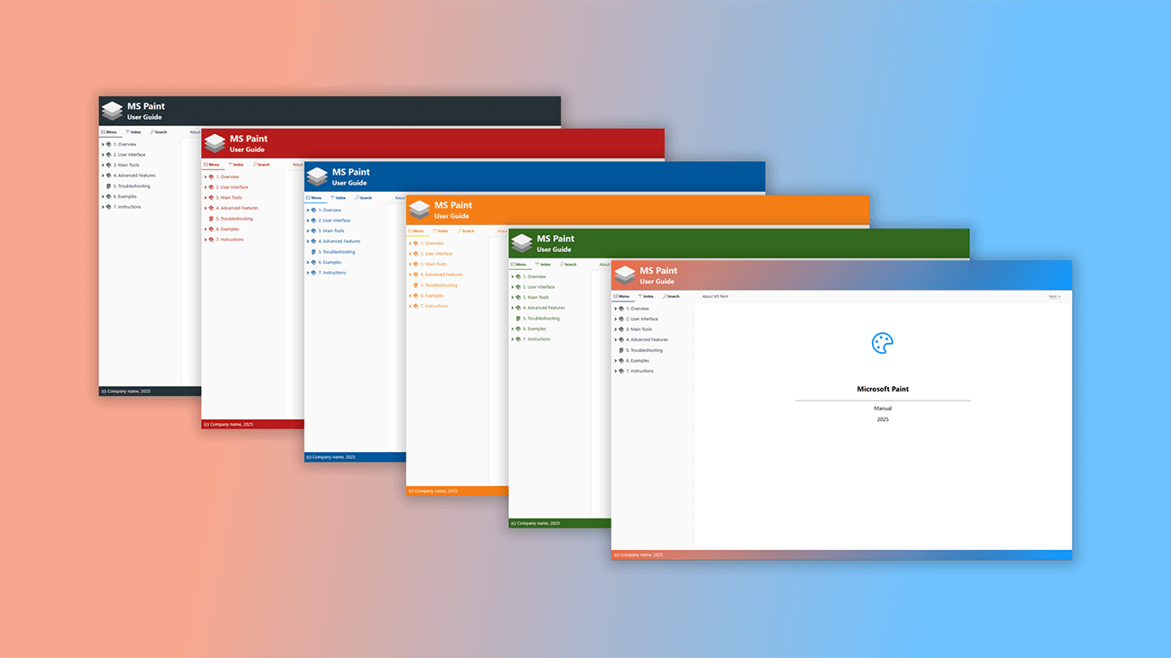 adjustable html templates in help authoring tool