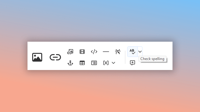 check spelling in Dr.Explain