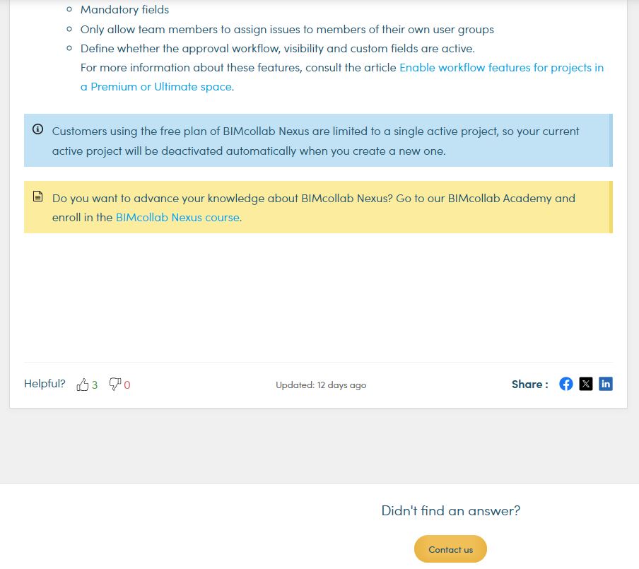 feedback in user documentation