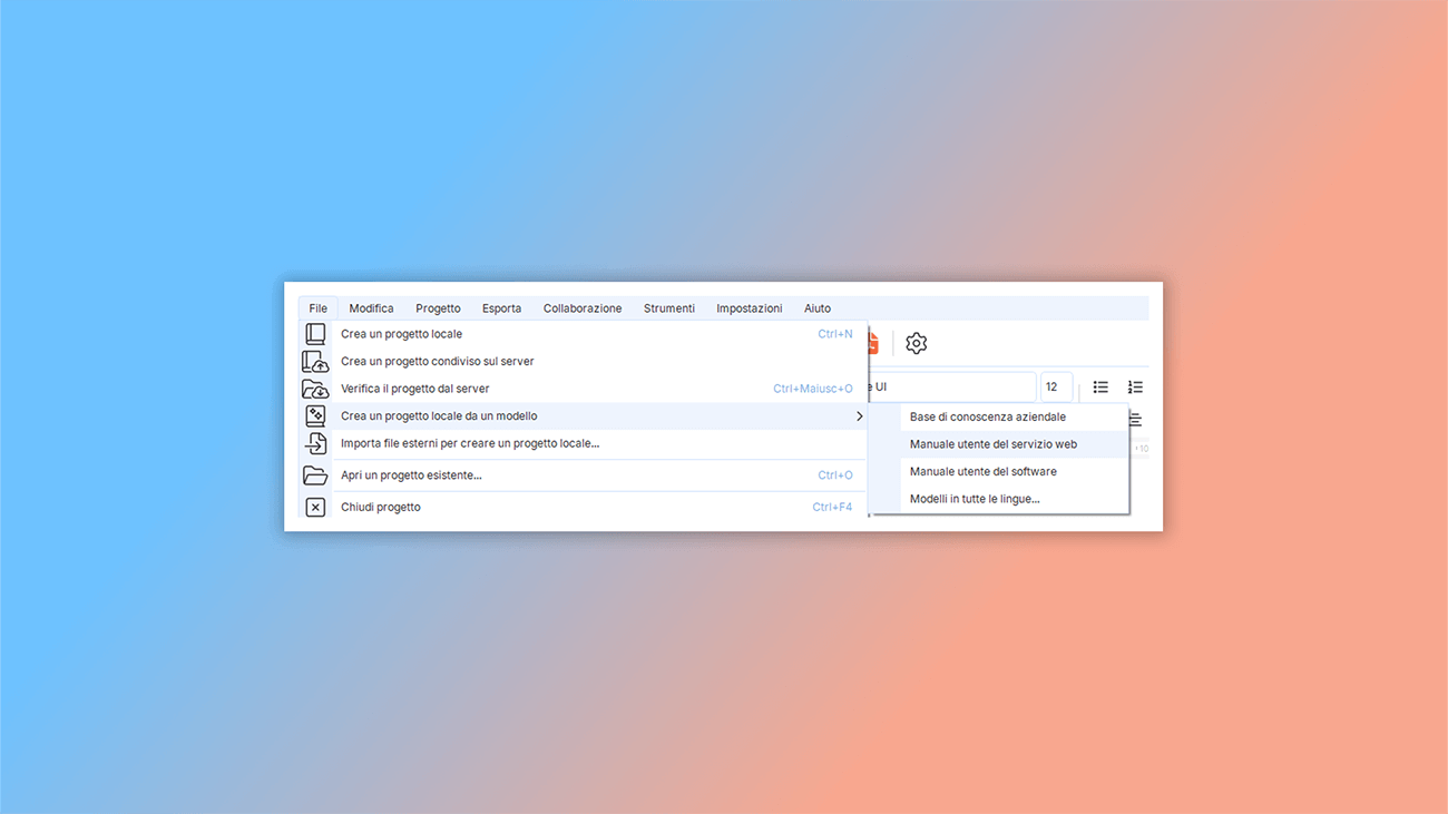 come iniziare con un modello per guida utente di servizio web