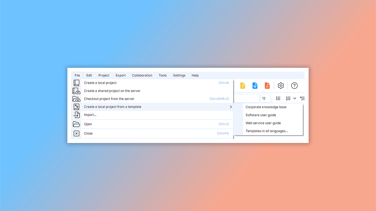 how to work with html templates in help authoring tool