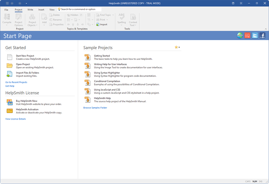 HelpSmith Interface