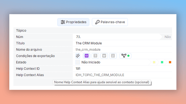 como suportar identificadores de ajuda contextual