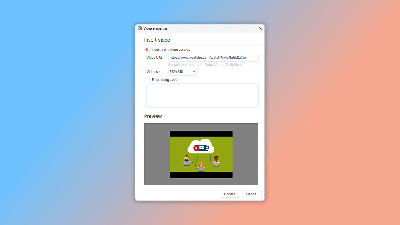 how to use video in help authoring tool