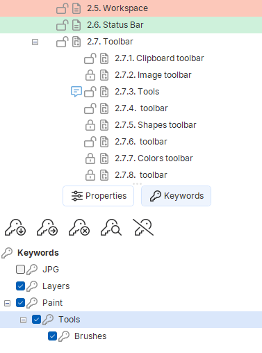 Changing Help ID in the page properties panel