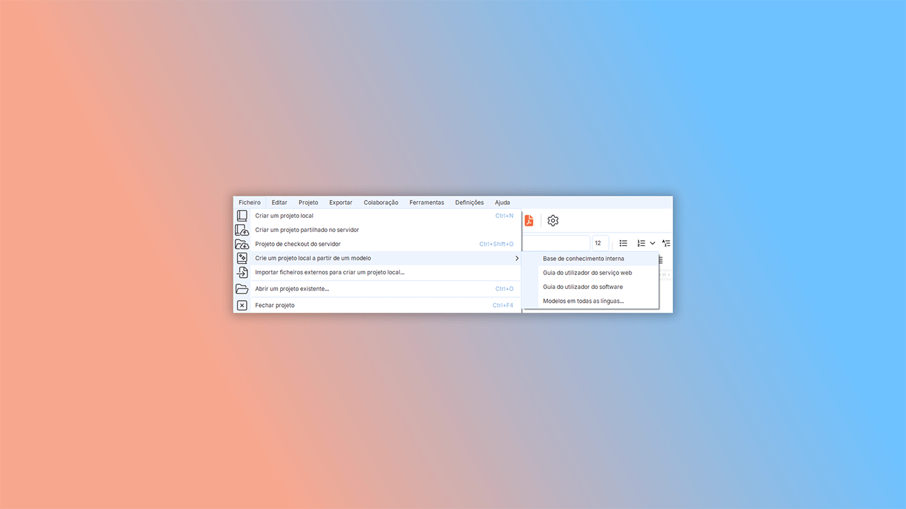 como criar um modelo de base de conhecimento corporativa