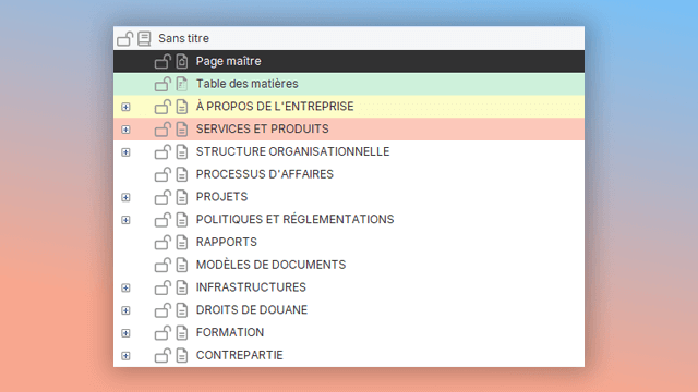 modèle gratuit de base de connaissances d'entreprise