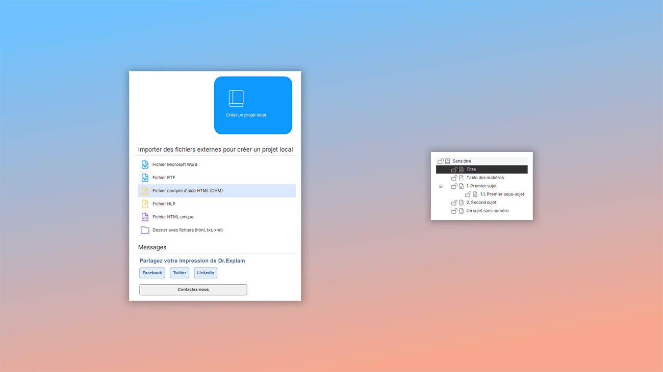 création de manuels utilisateur imprimables