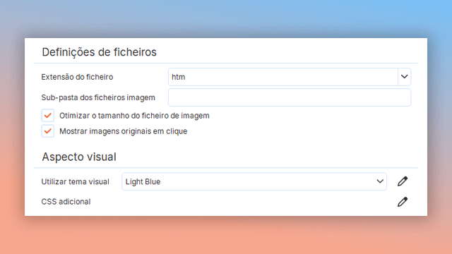 personalizando estilos de guia de usuário com CSS