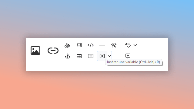 utilisation des variables dans les guides utilisateur