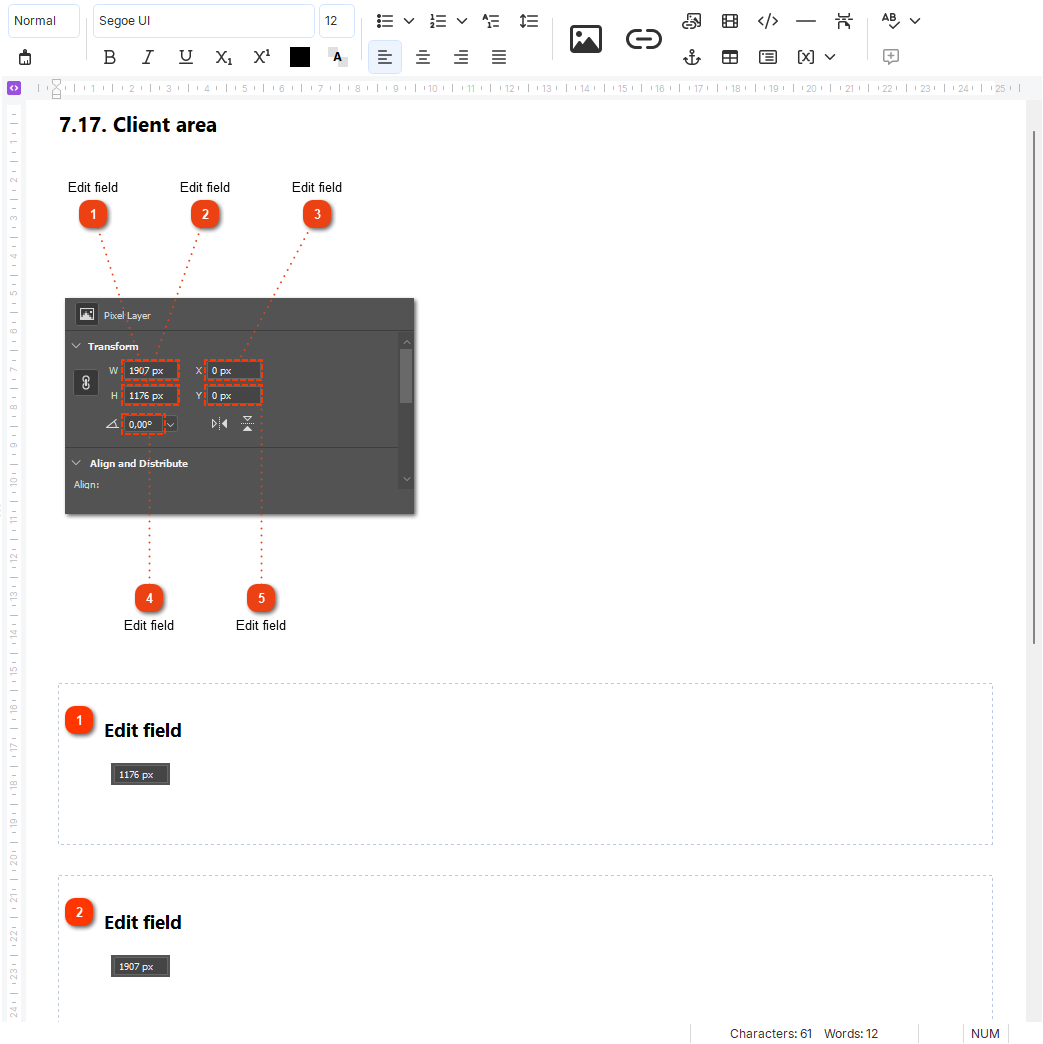 Result of object capturing in Dr.Explain