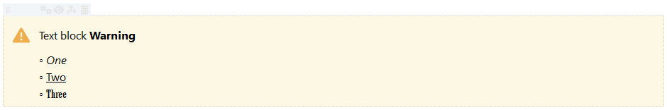 example of a text block in the Dr.Explain editor