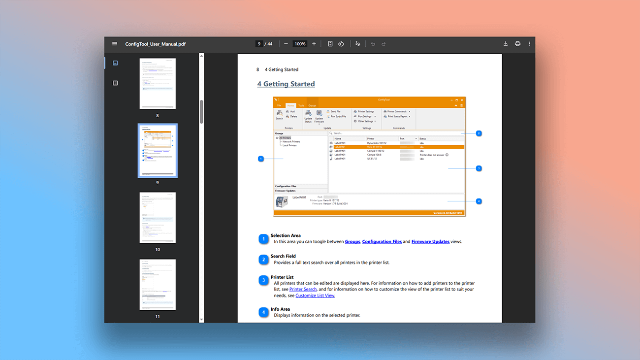 examples of printed manuals